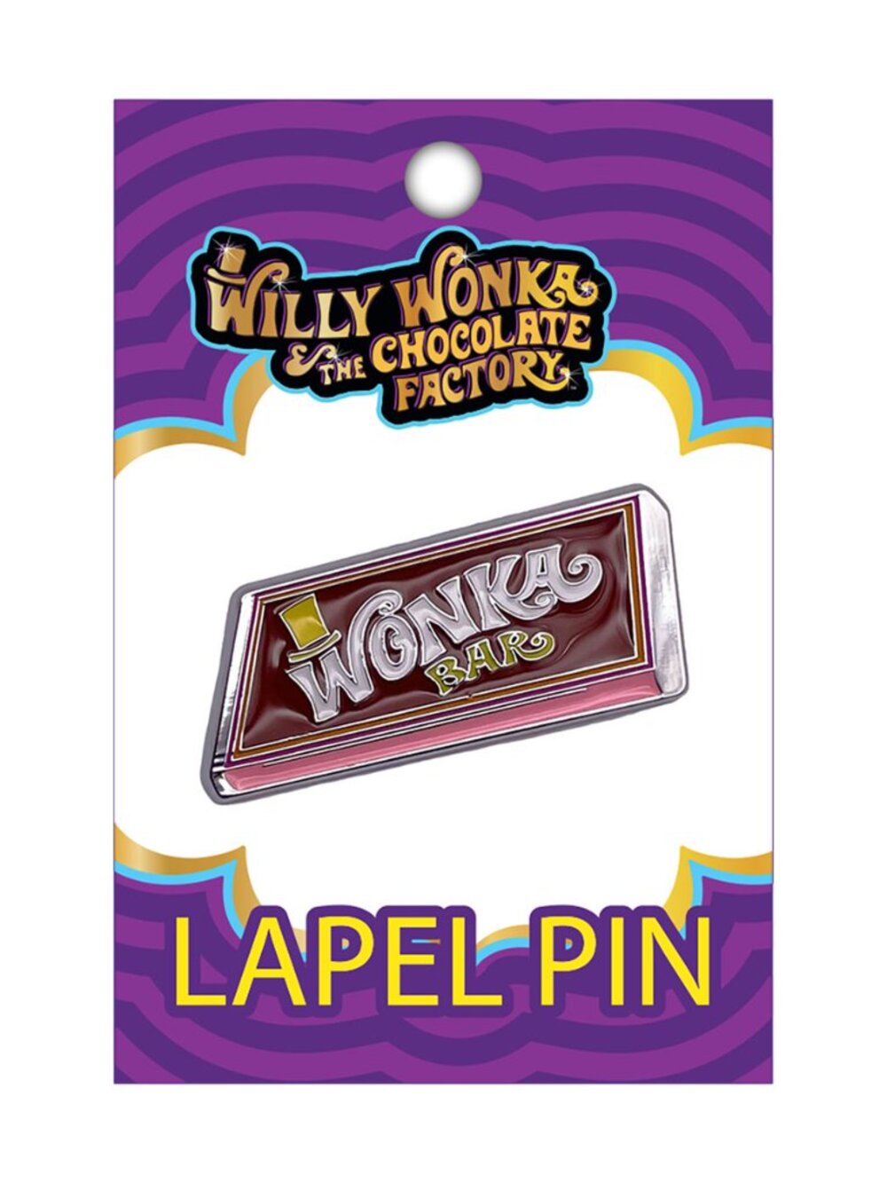Willy Wonka and The Chocolate Factory - Enamel Pin - Wonka Bar Movie Memorabilia
